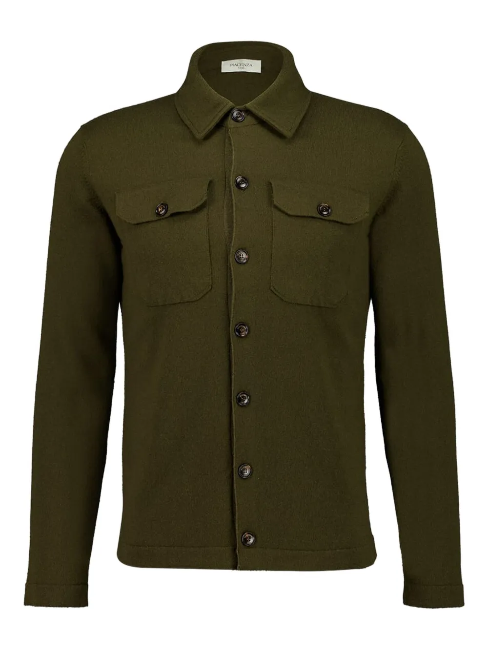 Piacenza Cashmere front pocket button-up shirt - Verde