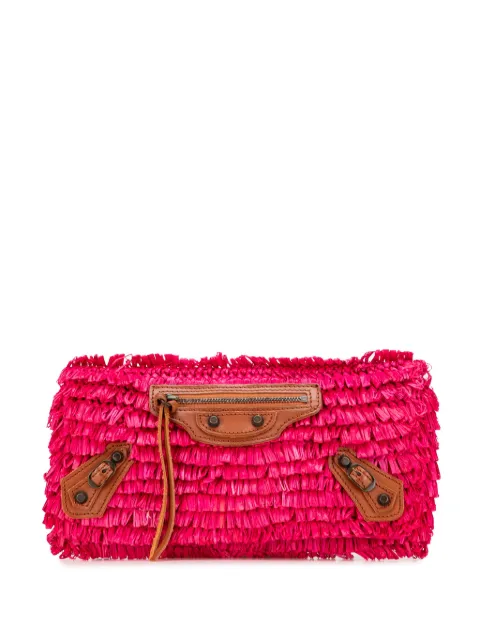 Balenciaga Pre-Owned 2005-2025 Raffia Motocross Classic clutch bag