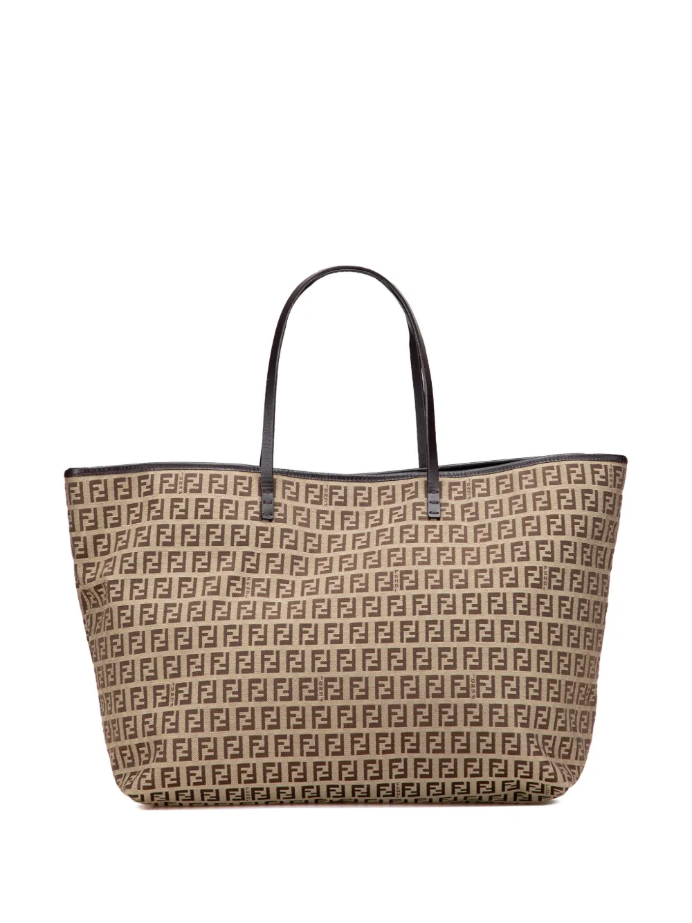 Fendi Pre-Owned 2000-2010 Medium Zucchino Canvas Roll tote bag | Brown | Image 1