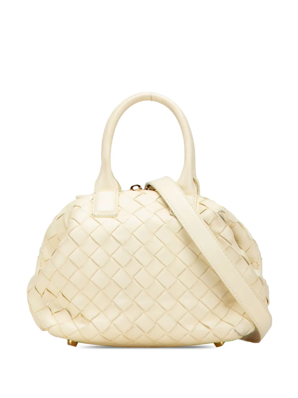 Bottega Veneta Pre-Owned 2012-2025 Mini Nappa Intrecciato Bauletto satchel | Yellow | Image 1