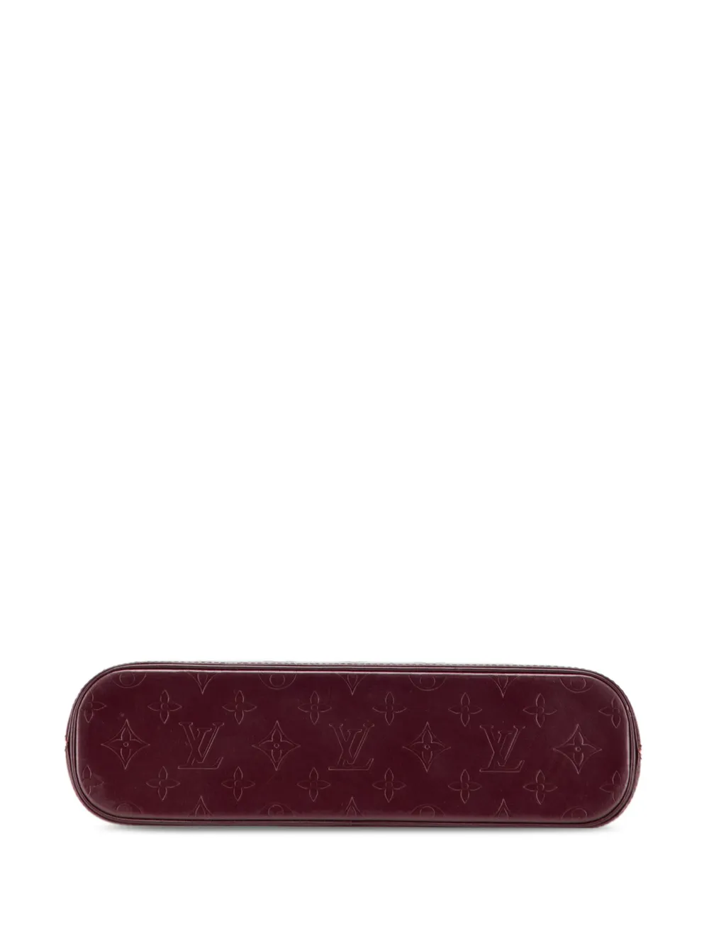 Pre-owned Louis Vuitton 2002 Monogram Mat Alston Shoulder Bag In Red