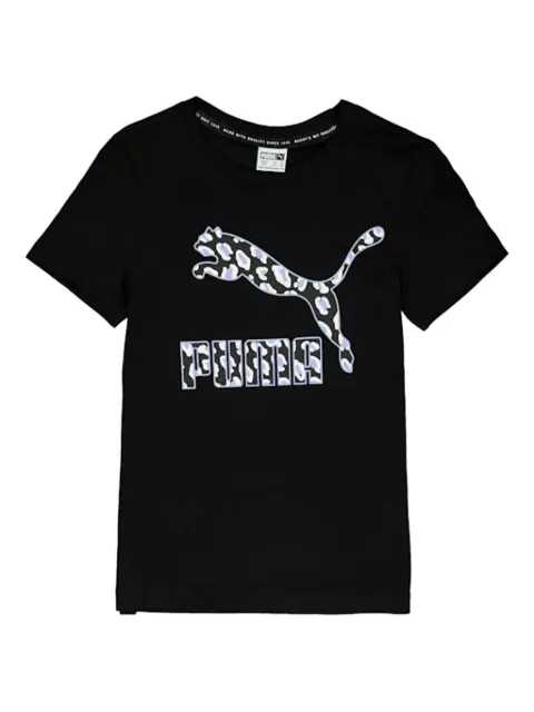Puma Kids logo-print T-shirt