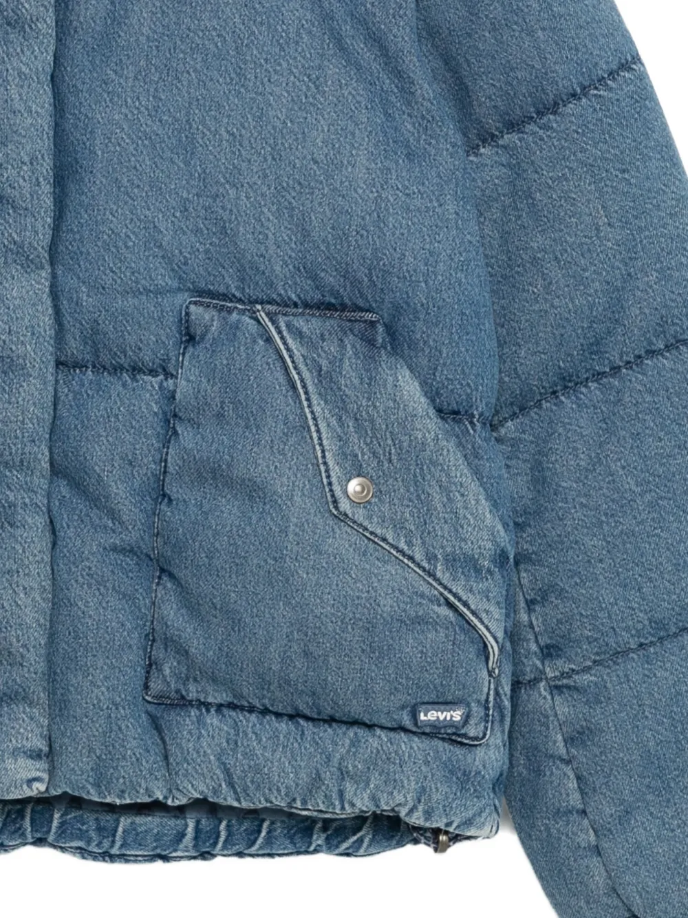 Levi's Donsjack met capuchon Blauw