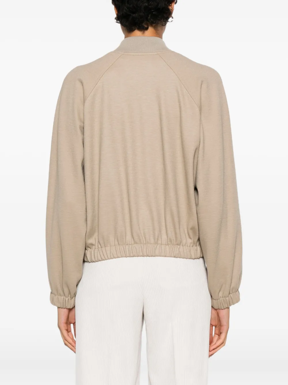 Fabiana Filippi Bomberjack met rits Beige