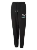 Puma Kids logo-print track pants - Black