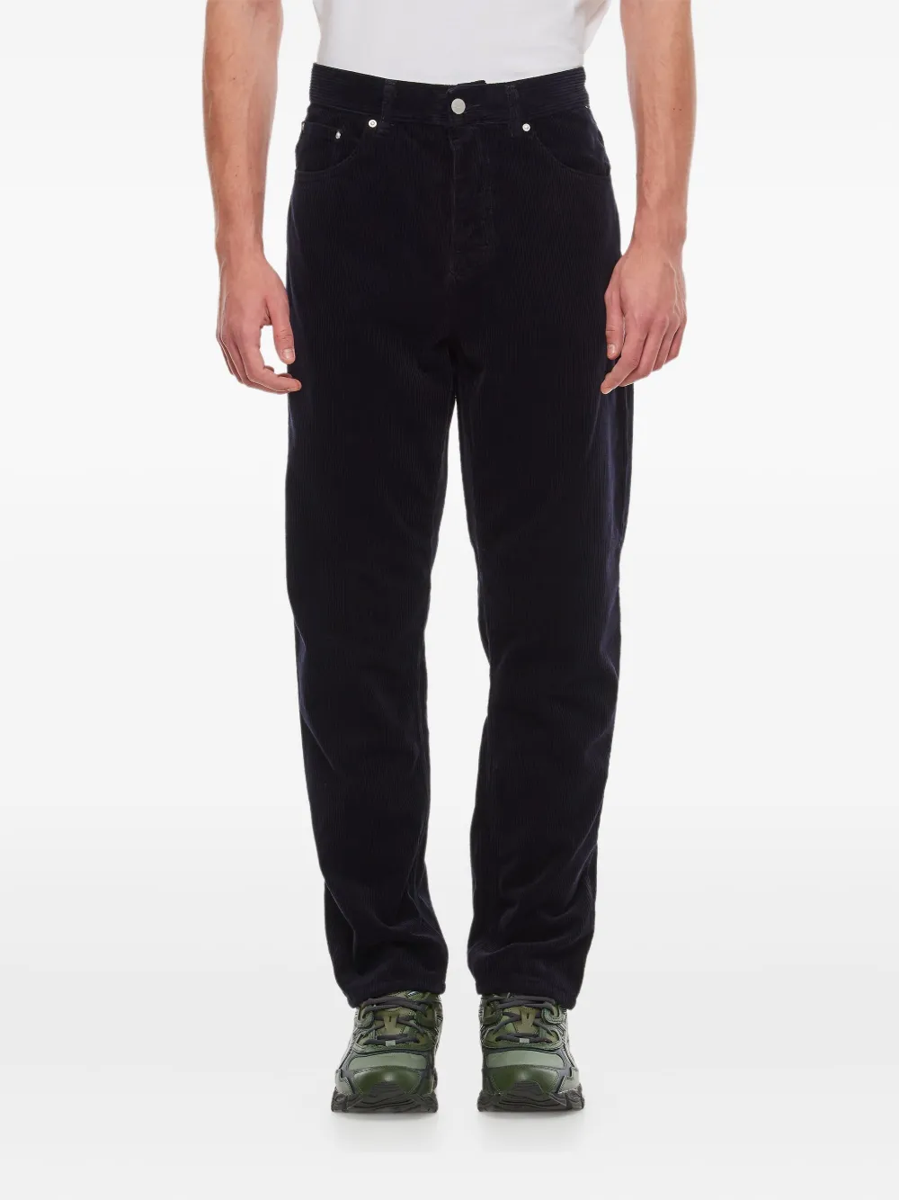 Carhartt Corduroy Trousers In Black
