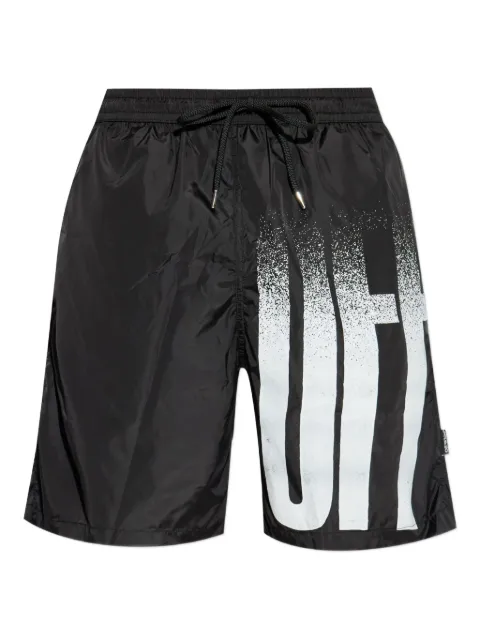 Off-White shorts de playa con cordones y logo estampado