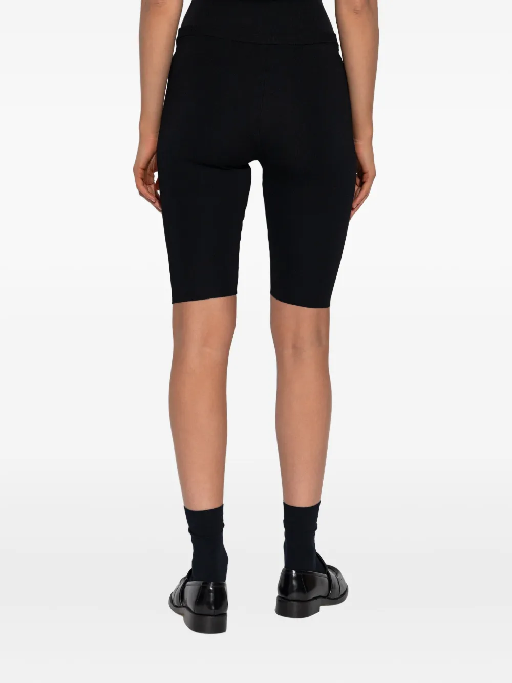 ENTIRE STUDIOS Geribbelde shorts Zwart