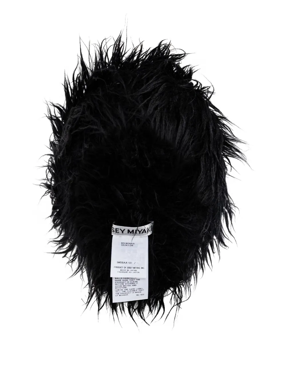 Issey Miyake Odd Mohair Beanie In Black