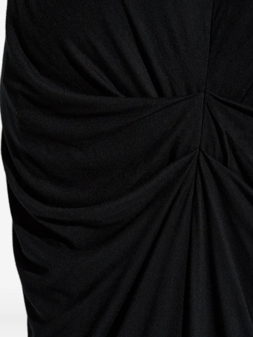 Entire Studios Draped Midi Skirt In Black