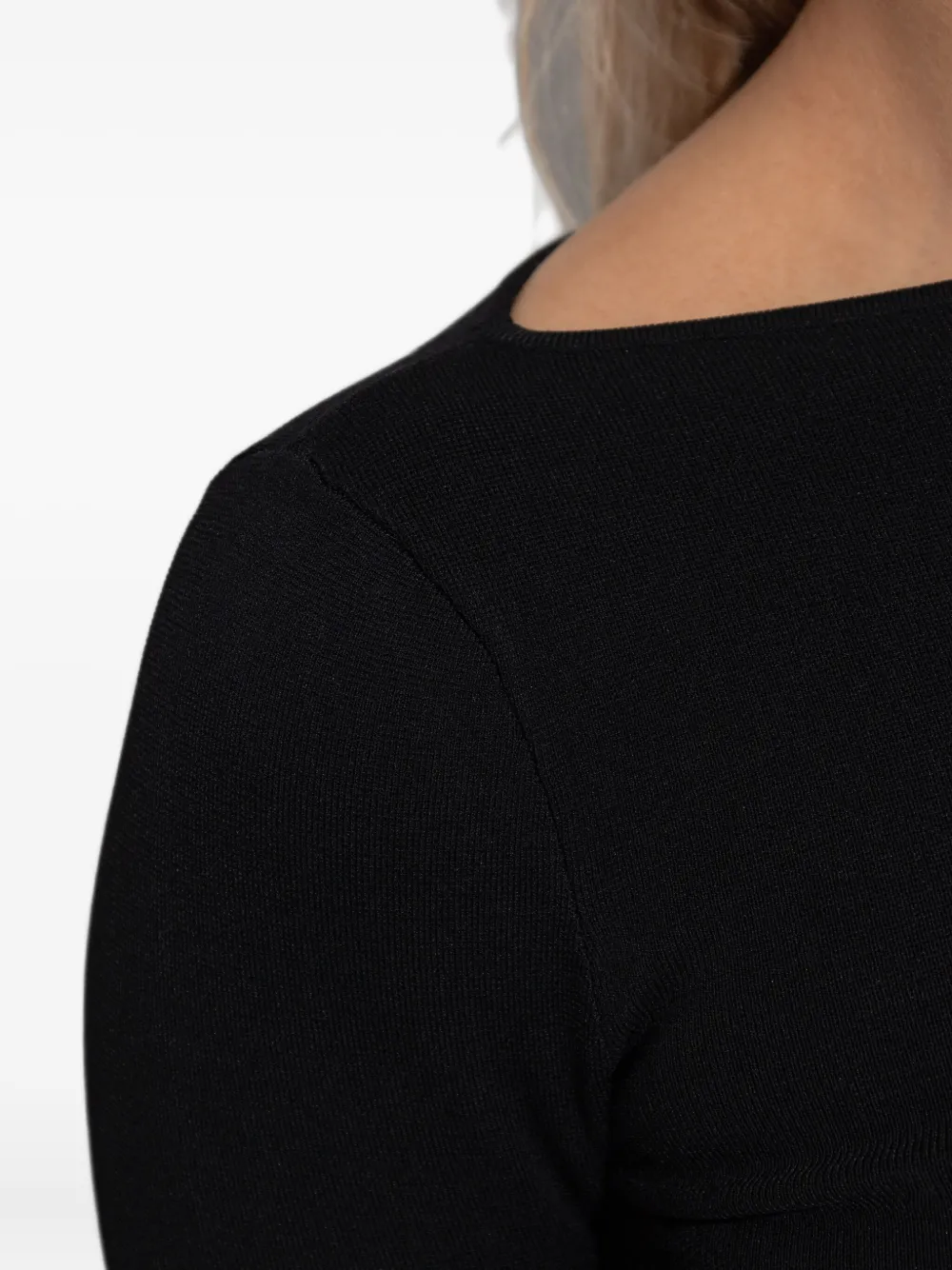 Entire Studios Long-sleeve Midi Dress In Black