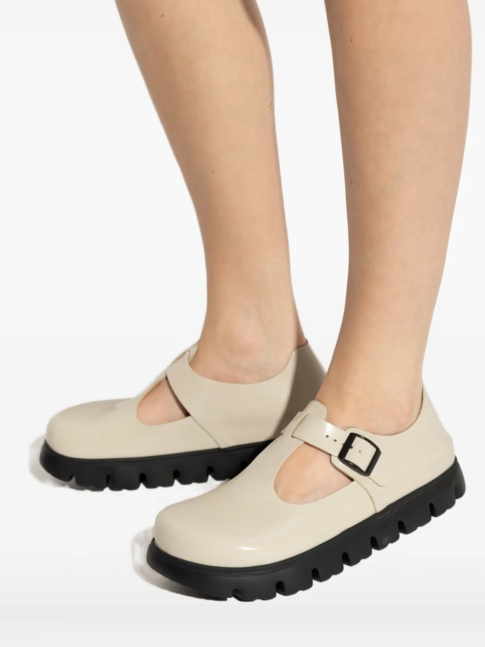 Birkenstock Paris Buckle-strap Shoes In White