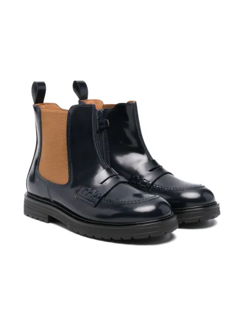 Rondinella penny-bar leather boots
