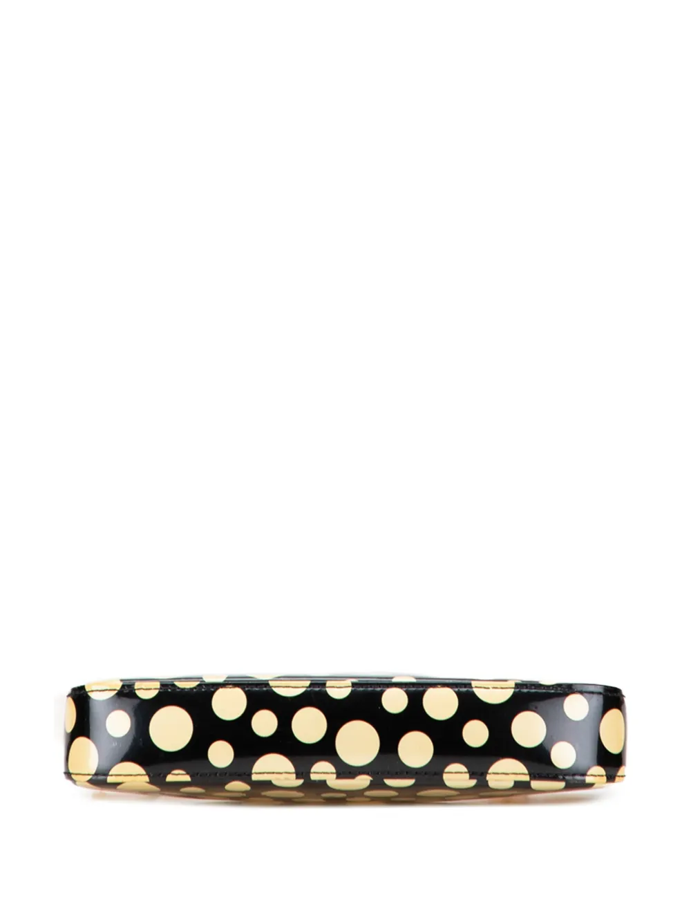 Pre-owned Louis Vuitton 2012 Yayoi Kusama Monogram Vernis Dots Infinity Pochette Accessoires Shoulder Bag In Black