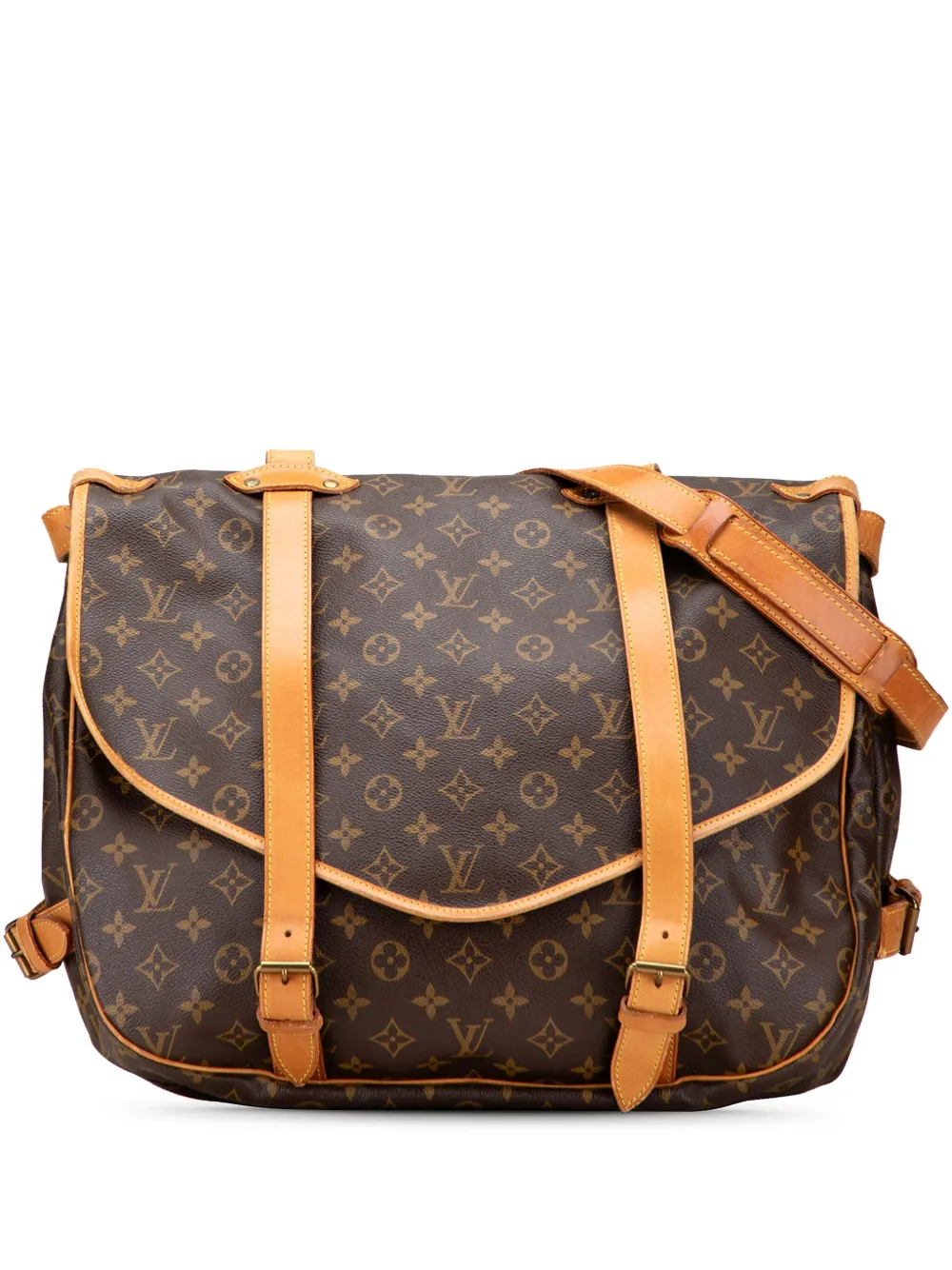 Louis Vuitton Pre-Owned 1994 Monogram Saumur 43 travel bag - ブラウン Louis Vuitton Pre-Owned 1994 Monogram Saumur 43 travel bag - ブラウン
