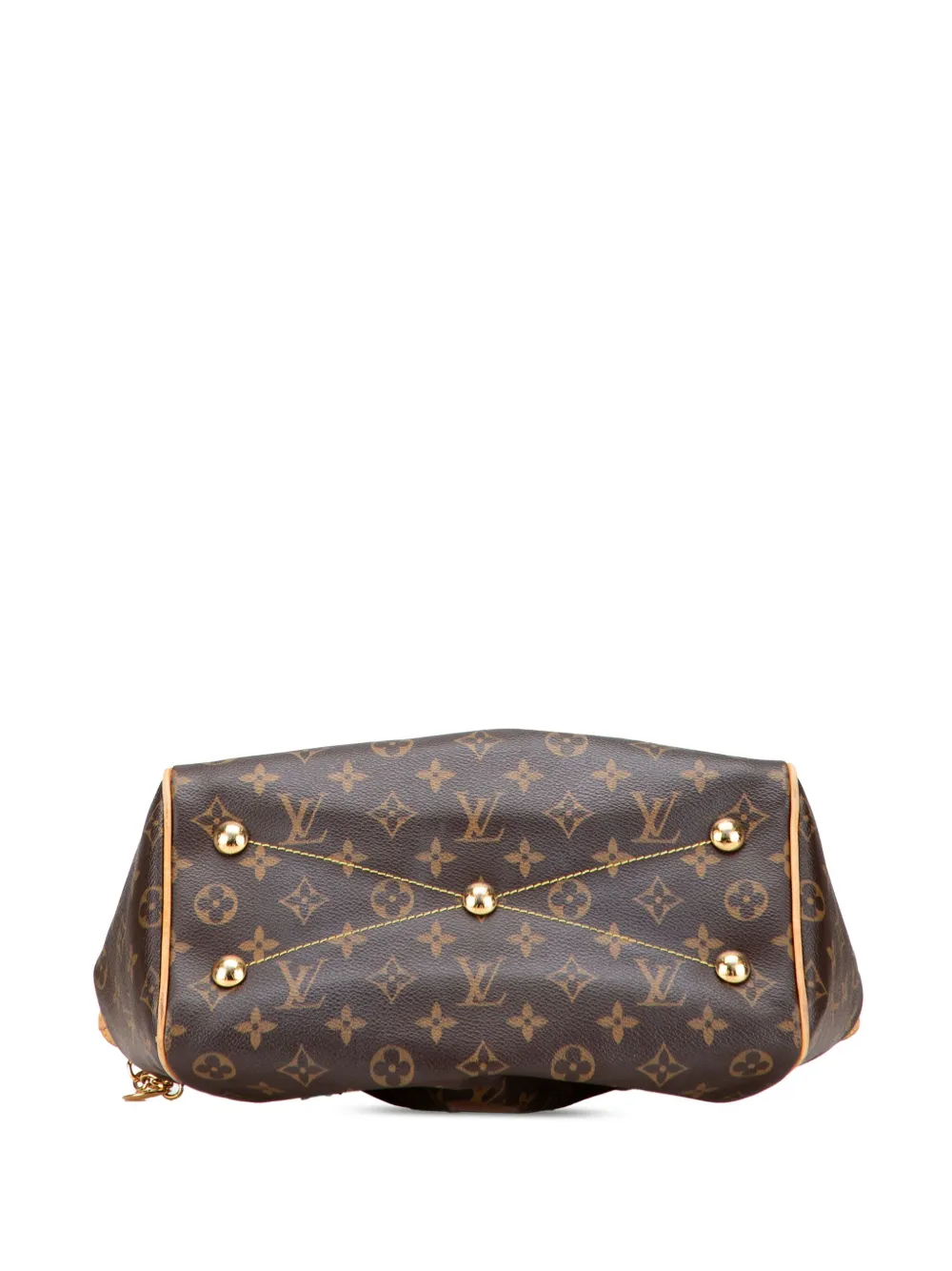 Pre-owned Louis Vuitton 2009 Monogram Tivoli Pm Handbag In Brown