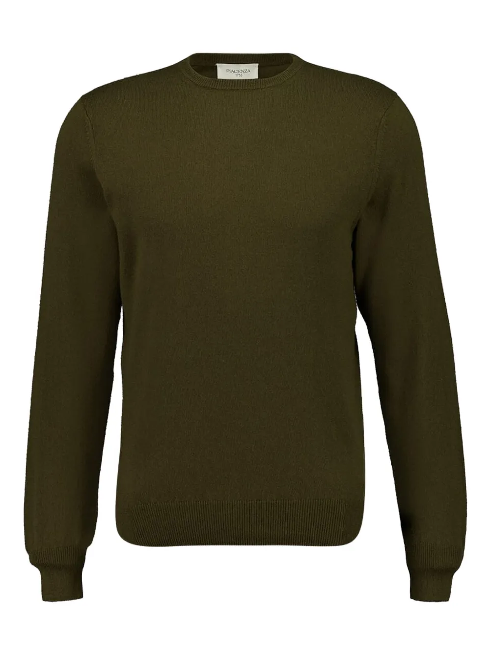 Piacenza Cashmere Long-sleeve Cashmere Sweater In Green