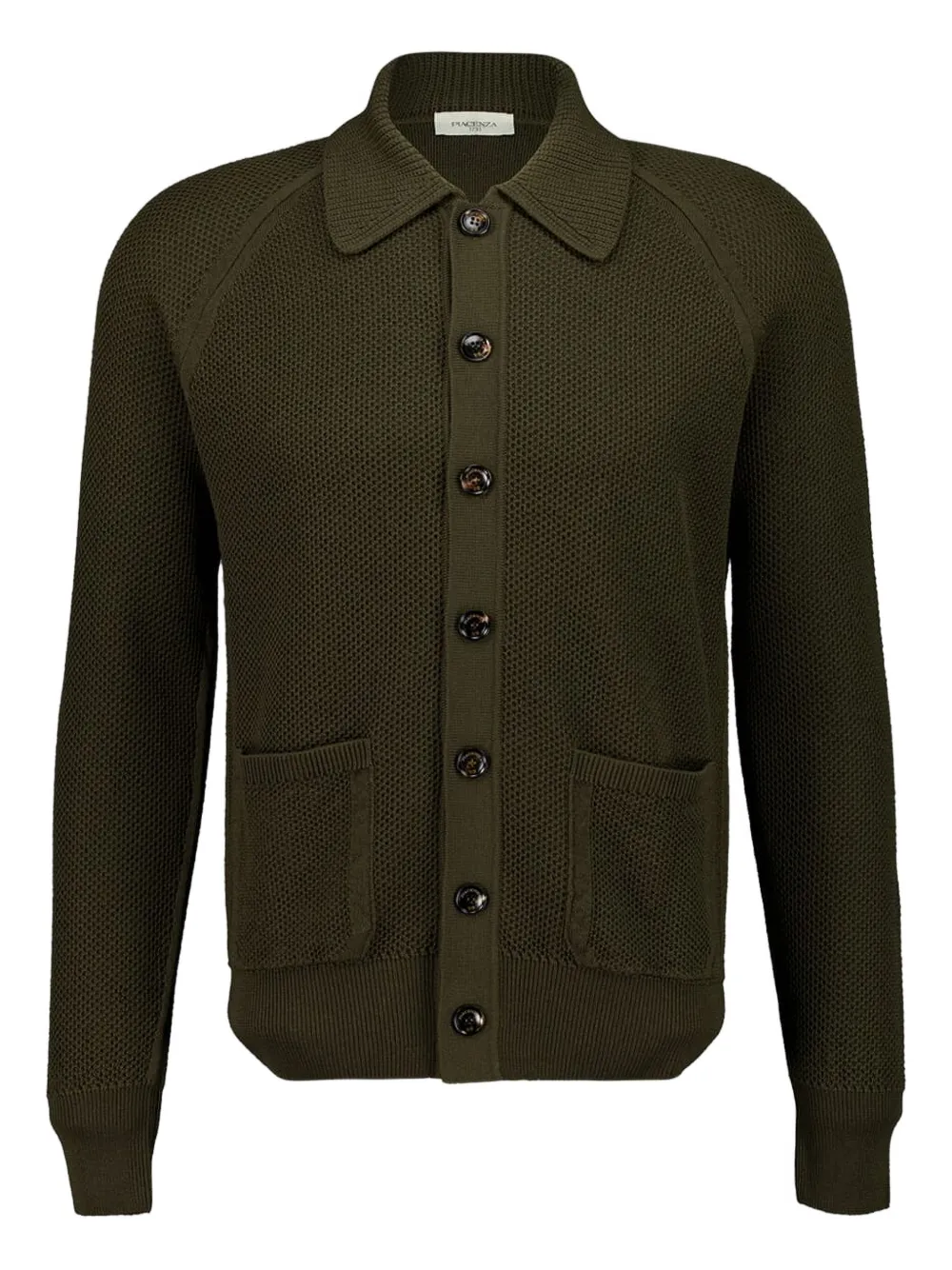 Piacenza Cashmere button long-sleeve cardigan - Verde