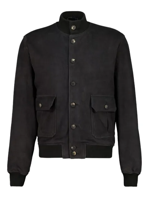 Frescobol Carioca Vincente suede bomber jacket