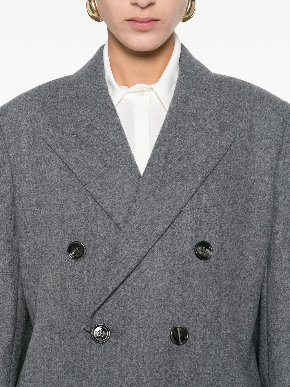 Ami Alexandre Mattiussi Wool Blazer In Gray
