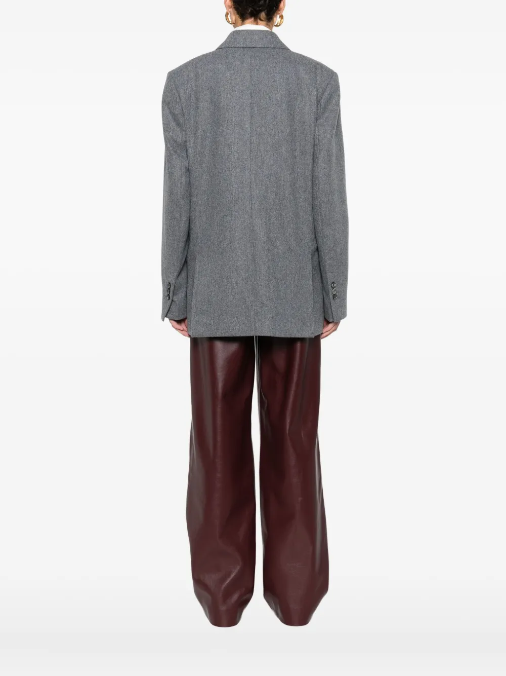 Ami Alexandre Mattiussi Wool Blazer In Gray