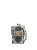 Christian Dior Pre-Owned 2018 Metallic Studded Calfskin Vertical Diorama crossbody bag - Silver