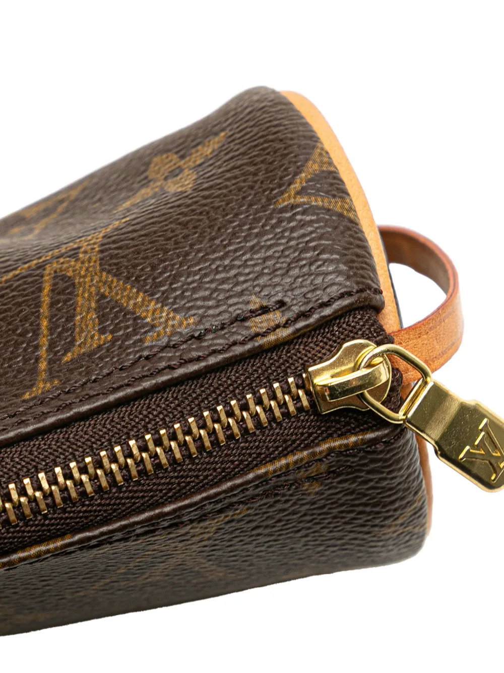Pre-owned Louis Vuitton 1990-2025 Monogram Papillon Pochette Handbag In Brown