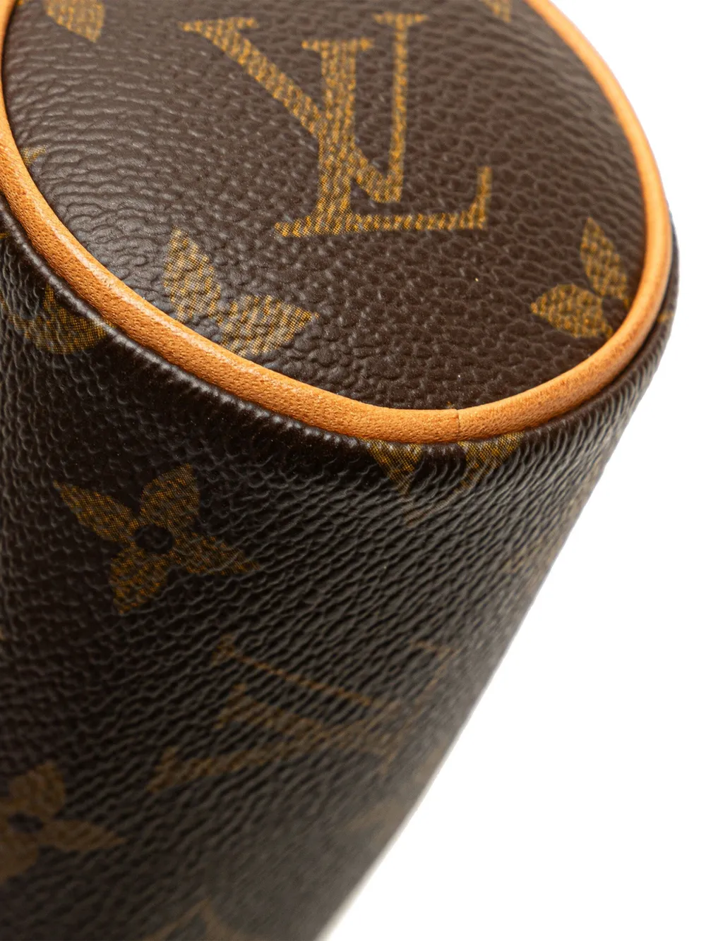 Pre-owned Louis Vuitton 1990-2025 Monogram Papillon Pochette Handbag In Brown