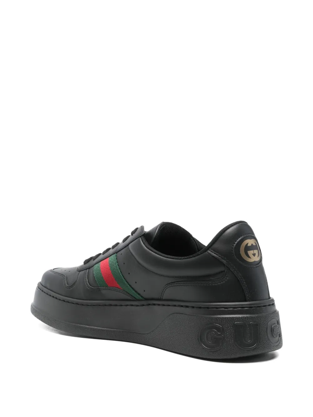 Gucci Web Stripe chunky sneakers Zwart