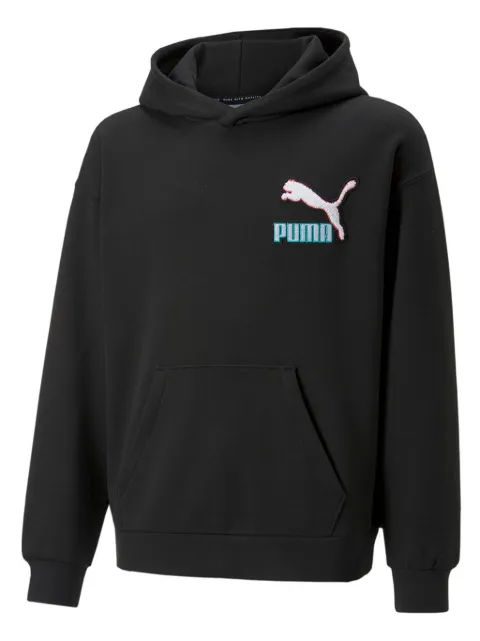 Puma Kids logo-appliqué hoodie