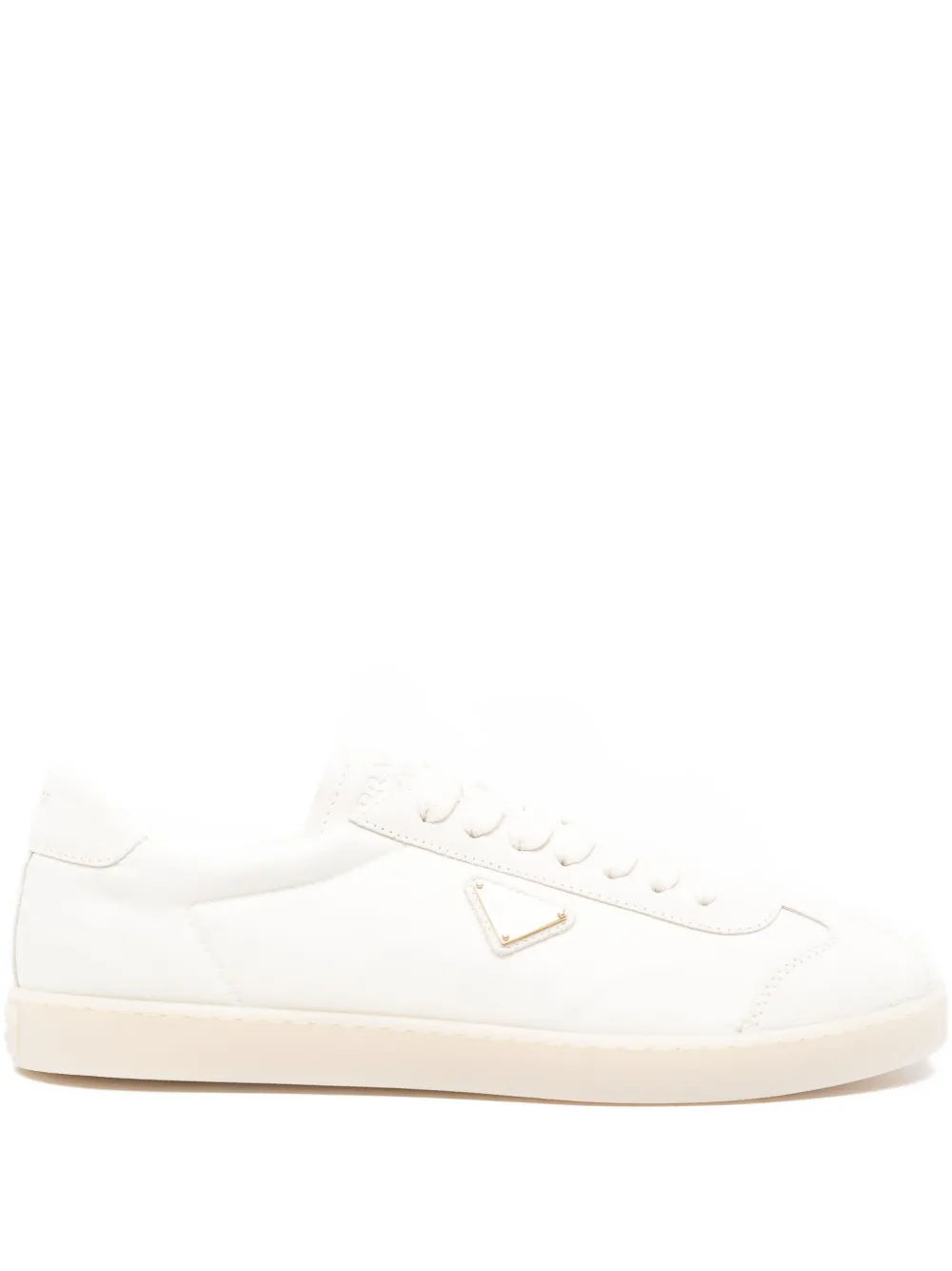 Prada Lace Up Shoes In White