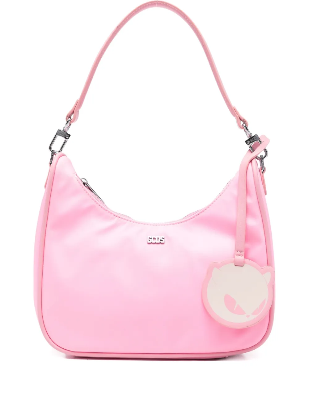 GCDS logo-charm tote bag | Pink | Image 1