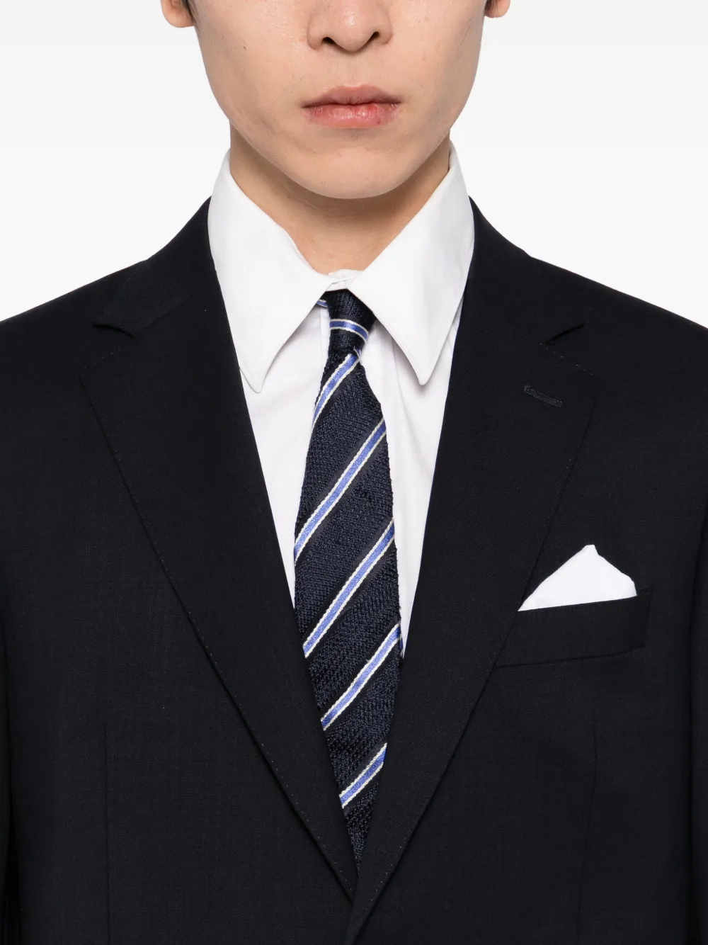 Canali Pak met enkele rij knopen Blauw