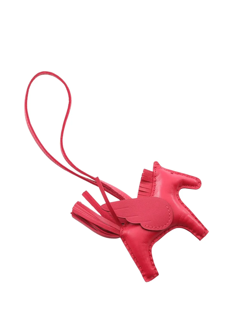 Hermès Pre-Owned 2024 Milo Lambskin and Swift GriGri Rodeo Pegase Bag Charm PM key chain | Image 2