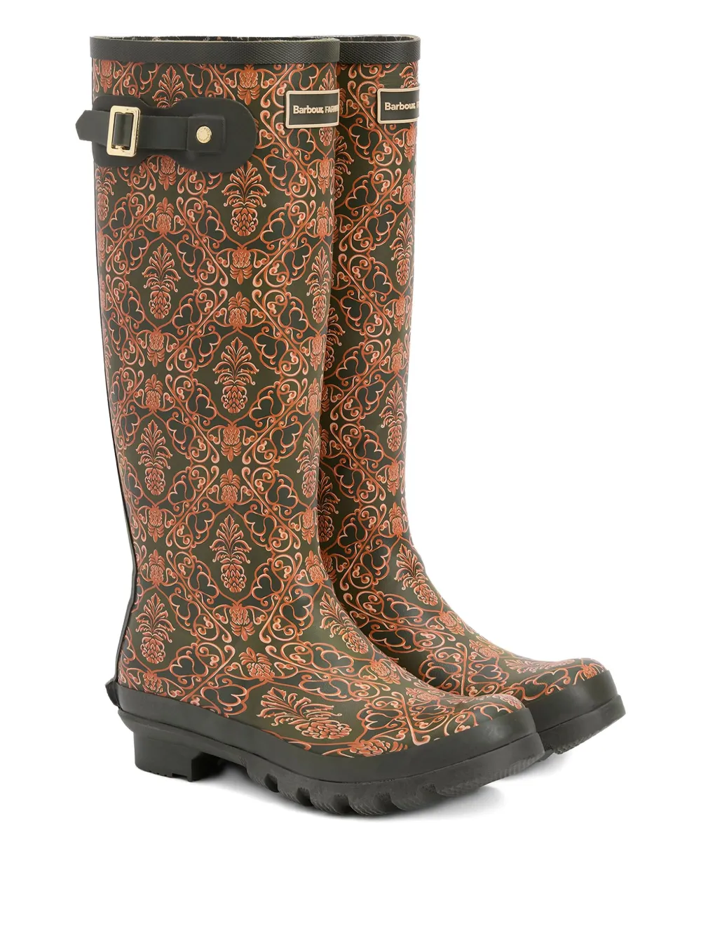 Barbour pineapple print rain boots | Rain & Snow Boots | Image 2