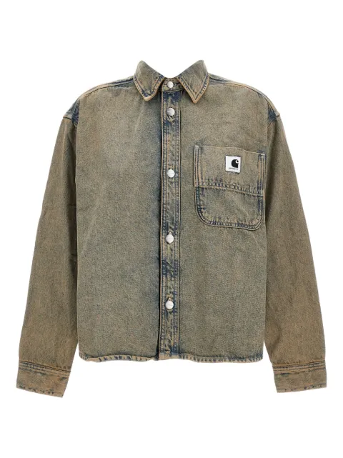 Carhartt WIP logo-patch denim shirt