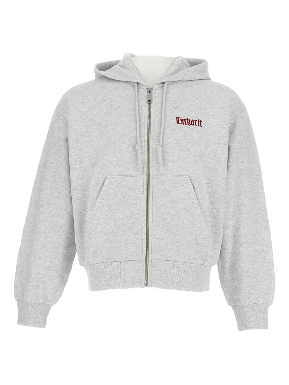 Carhartt Schooling Zip-up Hoodie In Gray