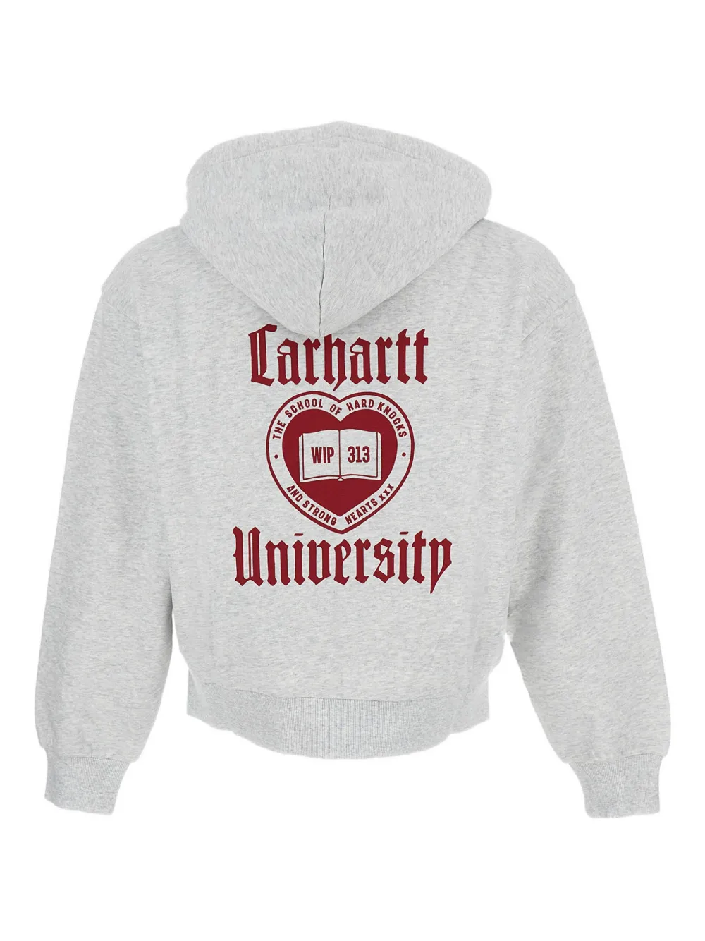 Carhartt Schooling Zip-up Hoodie In Gray