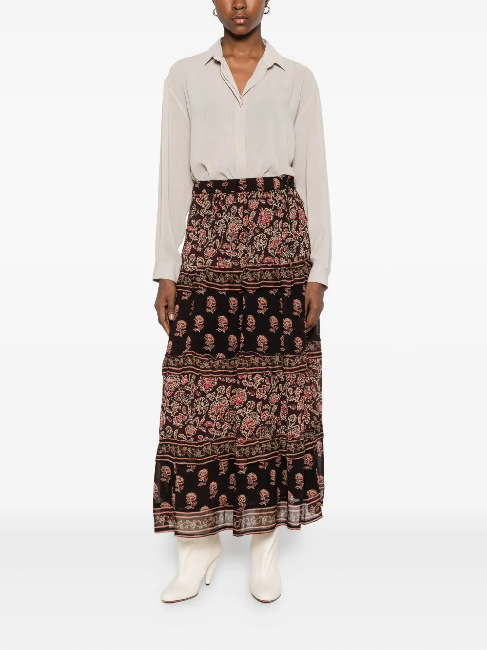 MARSEM Blouse met lange mouwen - Beige