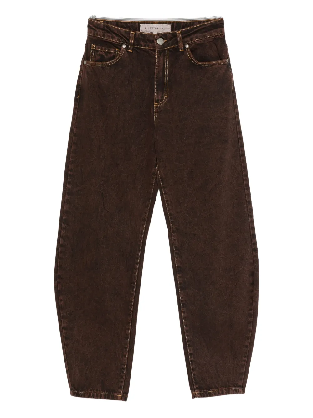 Federica Tosi Five-pocket Jeans In Brown