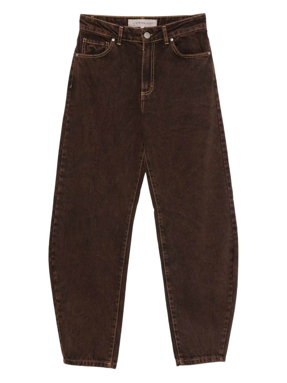 Federica Tosi five-pocket jeans - Marrone