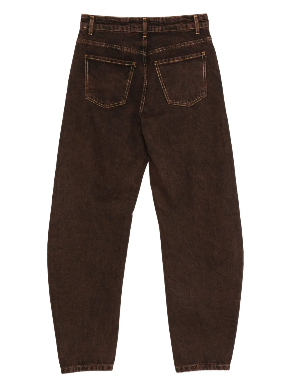 Federica Tosi Jeans met vijf zakken Bruin