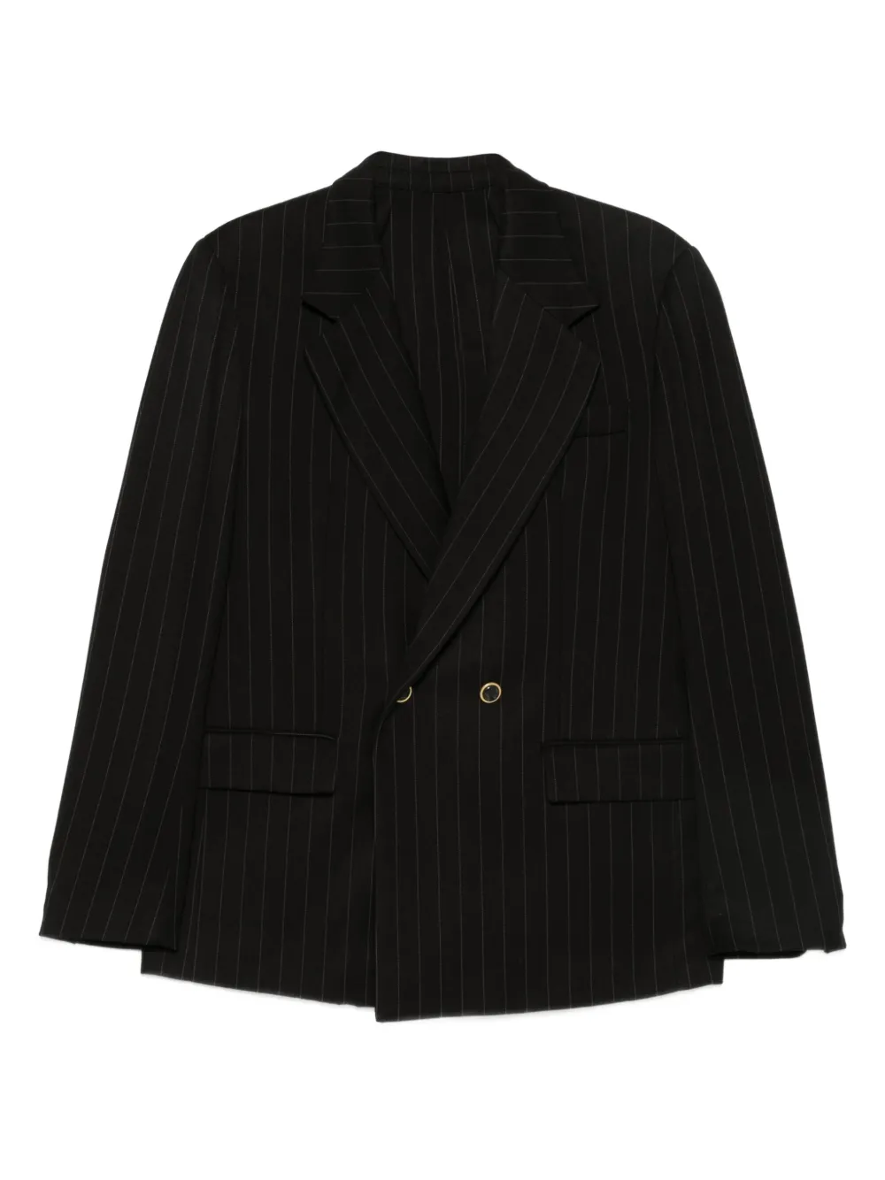 MARSEM pinstripe double-breasted blazer | Black | Image 1