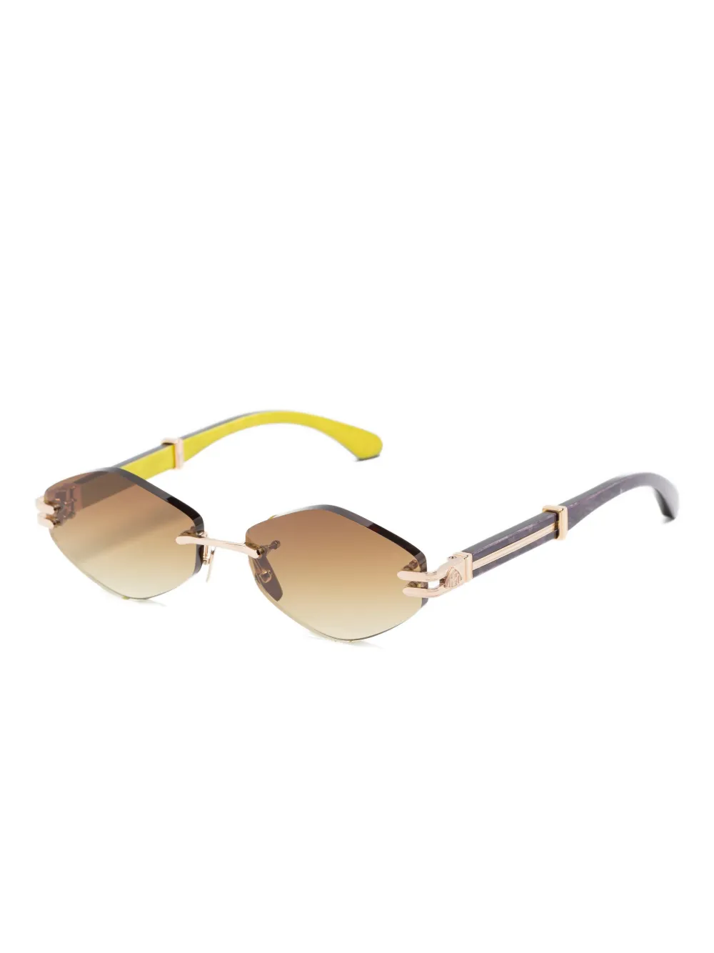 Maybach eyewear Zonnebril met geometrisch montuur - Zwart