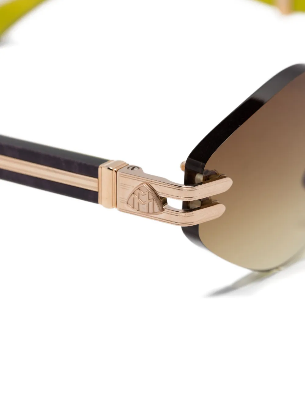  Maybach Eyewear Geometric-frame Rimless Sunglasses - Black 