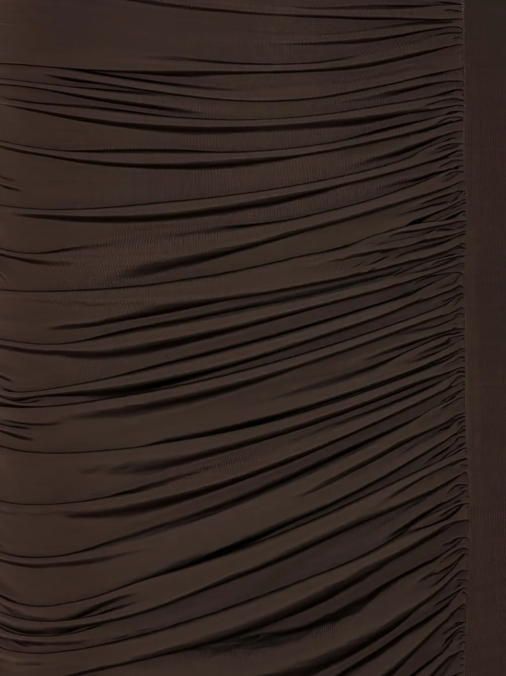 ROTATE BIRGER CHRISTENSEN Midi-jurk met ruches Bruin