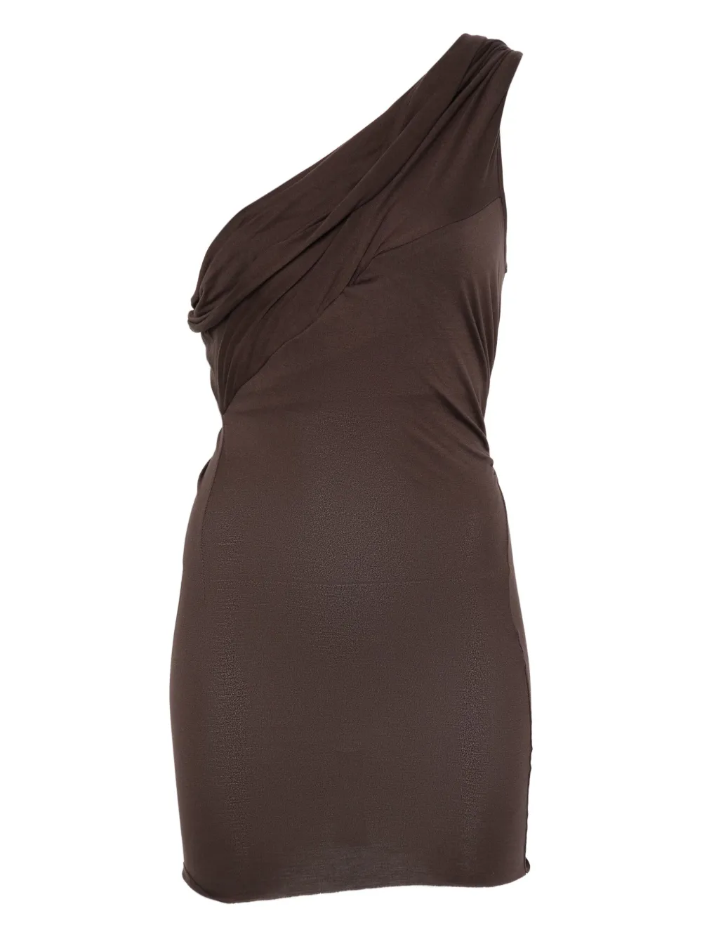 Rick Owens Lilies draped one-shoulder top | Brown | Image 1