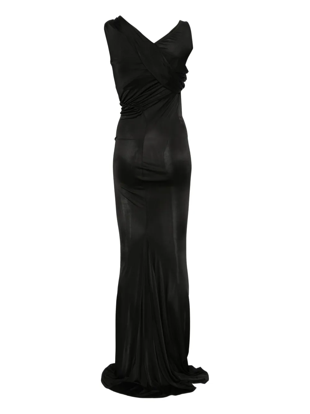 Rick Owens Lilies Gedrapeerde jurk - Zwart