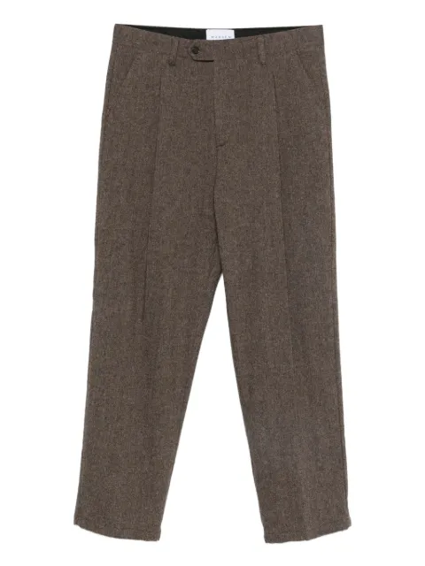 MARSEM pantalones rectos con pinzas