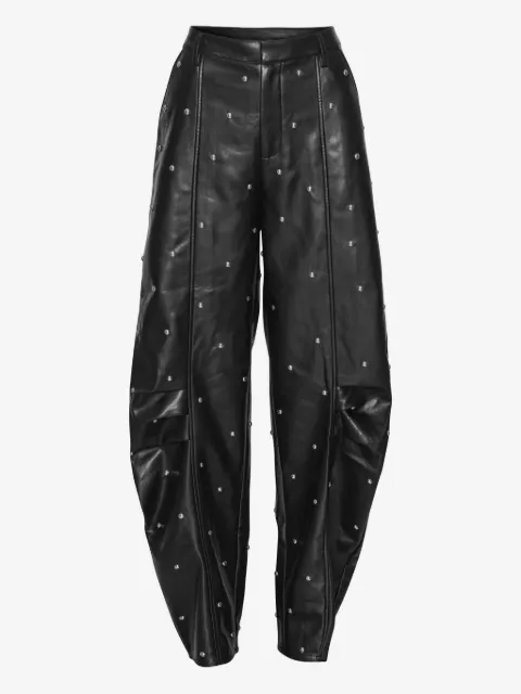 ROTATE BIRGER CHRISTENSEN pantalon clouté à poches cargo
